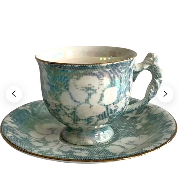 ROYAL WINTON BLUE ROSE BROCADE!!! - Picture 2 of 4